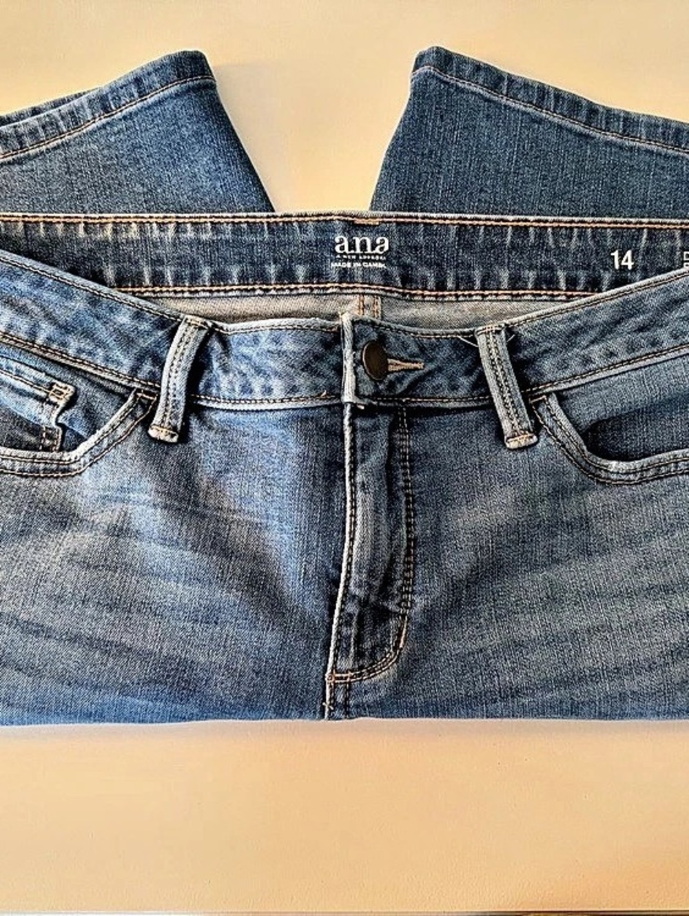 a.n.a Denim Bermuda Shorts Blue Size 14